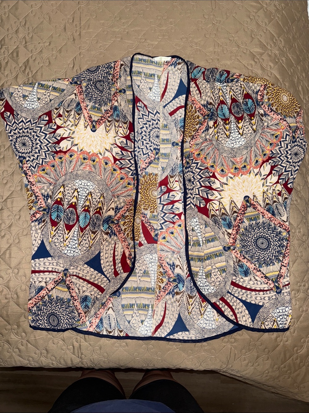 $Multicolor cardigan with many designs